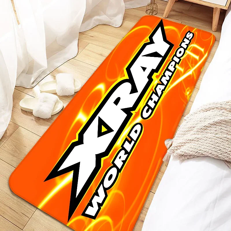 Navak Carpet XRAY Racing Car Logo Door Mat Non-Slip Washable Floor Rug for Kitchen Living Room Entrance Hallway Bathroom Doormat Home Decor