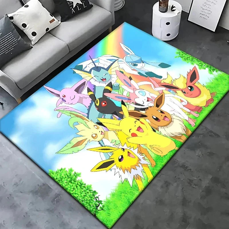 Navak Carpet Daily Picks Pokemon Cartoon Carpet Rug Living Room Bedroom Decoration Picnic Camp Kitchen Carpet Crawling Carpet Decoration