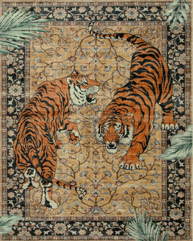 Navak Carpet Jungle Tiger Carpet for Living Room Decor Bedroom Bedside Soft Foot Rug Leisure Balcony Floor Mat Coffee Table Mat Doormat Gift