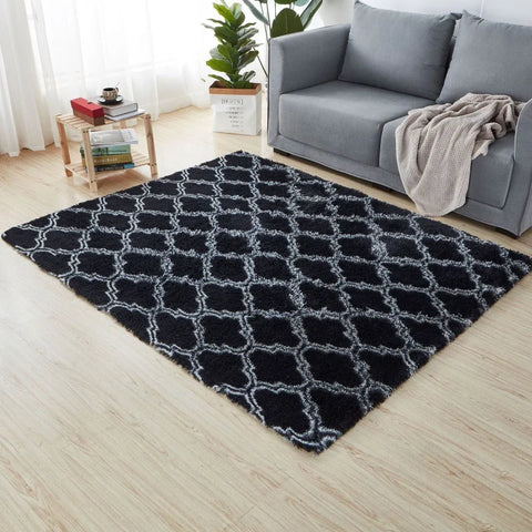 Navak Carpet Soft Long Plush Bedroom Rug Living Room Fluffy Gradient Carpet Mats Tie Dyeing Floor Carpets Bay Window Home Decor Rugs