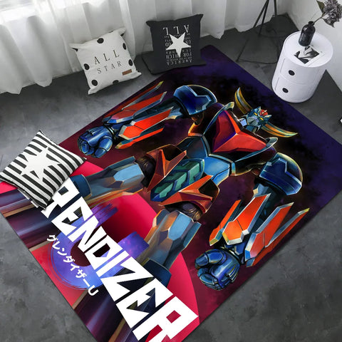 Navak Carpet Goldorak Floor Mat INS Style Soft Bedroom Floor House Laundry Room Mat Anti-skid Bedside Area Rugs