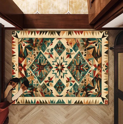 Navak Carpet Persian style Floor Mat Kids Room Bedroom Decoration Balcony Anti-Slip Doormat Living Room Welcome Rug