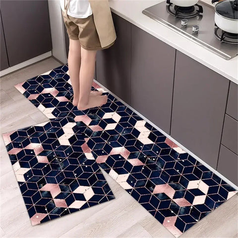 Navak Carpet Kitchen Carpet Mats for Floor Bedroom Living Room Long Bedside Area Rug Soft Washable Carpet Anti Slip Bathroom Entrance Doormat