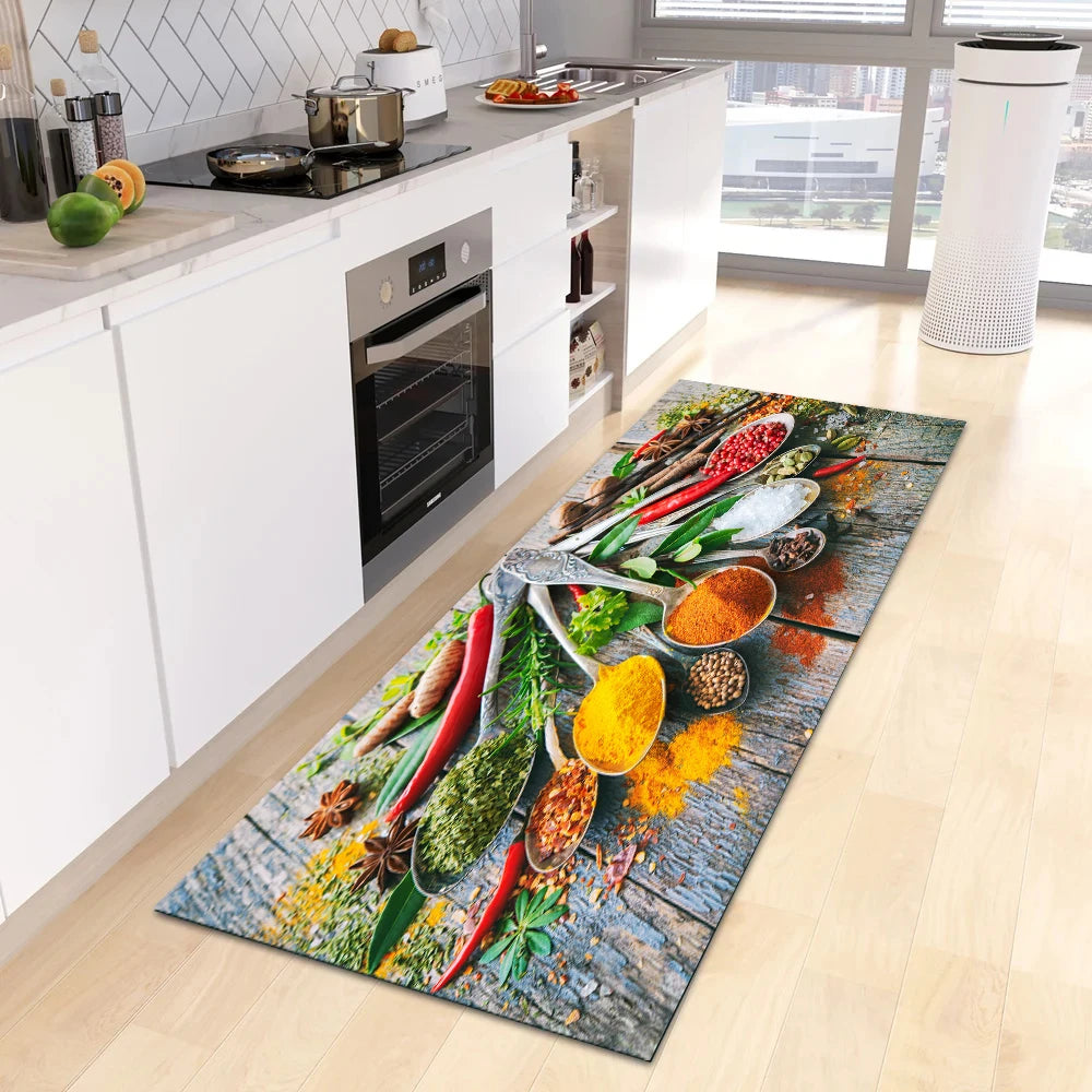 Navak Carpet Modern Kitchen Mat Home Entrance Doormat Hallway Bedroom Living Room Decoration Floor Carpet Balcony Bathroom Anti-Slip Long Rug