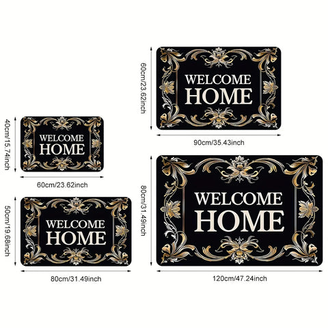 Navak Carpet Welcome Home Doormat Durable Non Slip Entrance Rug Perfect for Indoor Outdoor Use Adds Unique Charm to Your Doorway