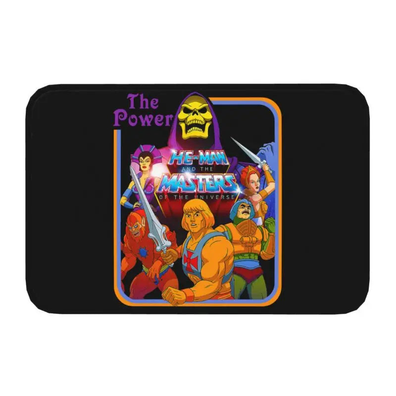 Navak Carpet Trap Door Masters of The Universe Doormat Anti-Slip Bath Kitchen Mat He Man Welcome Garage Door Floor Entrance Carpet Rug