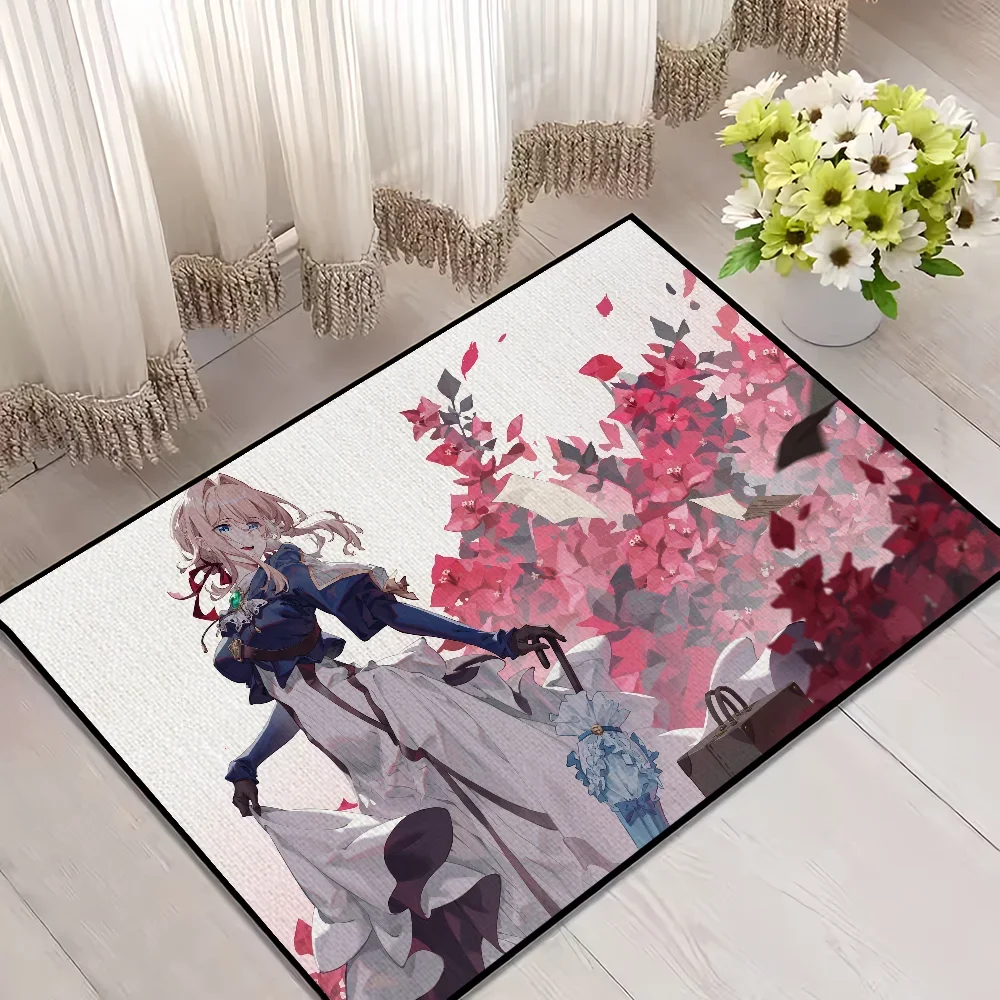 Navak Carpet Door Mat For Evergarden Bathroom Decoration Anime Room Violet Decor Doormat Carpet Entrance Welcome Bath Kitchen Rug