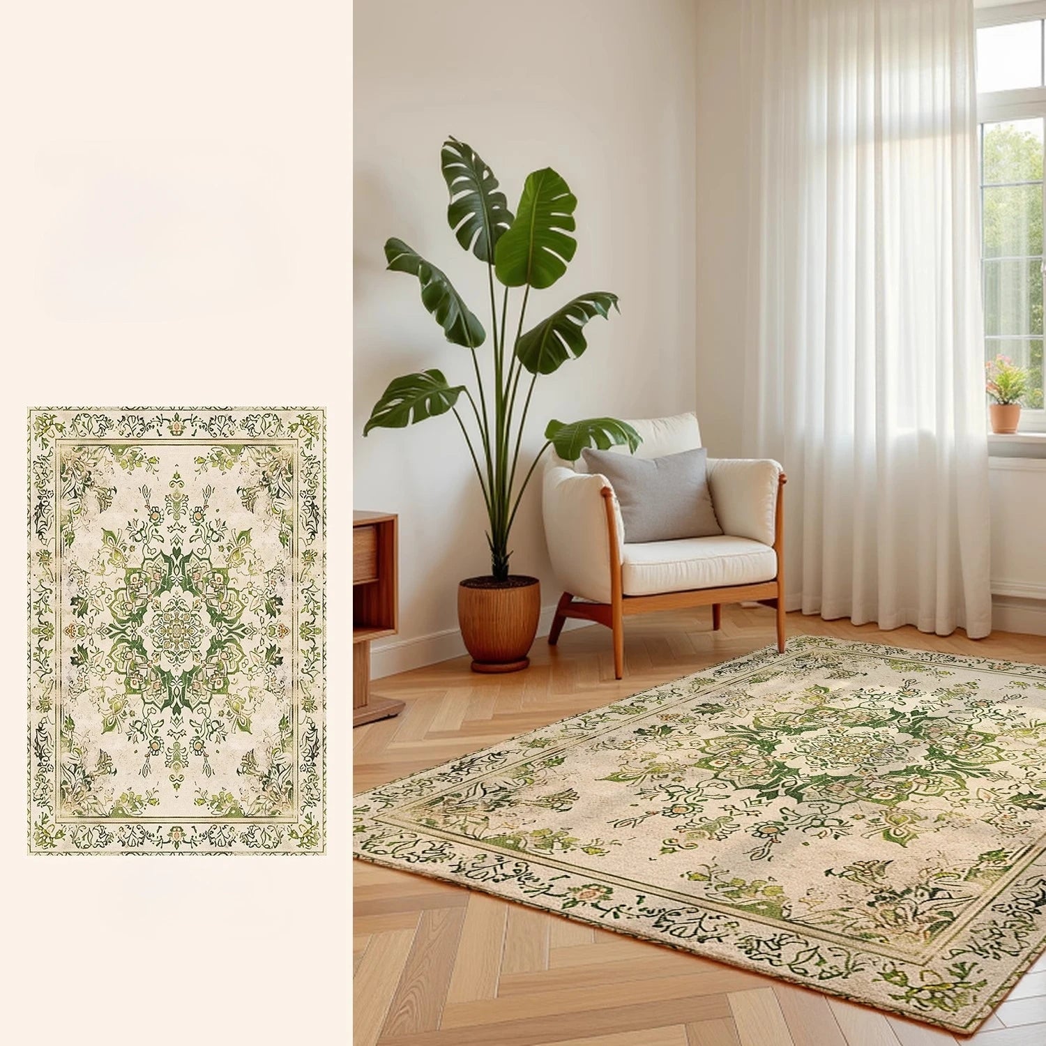 Navak Carpet Retro Style Living Room Decoration Plush Carpet Large Area Rugs for Bedroom Thick Washable Lounge Floor Mat Home Fluffy Soft Rug