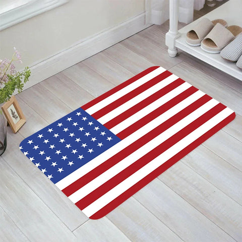 Navak Carpet Flag of American Floor Mat Carpets Room Mats Rugs Home Doormat Entrance Door Kitchen Carpet Balcony Foot Rug Bathroom Bath House