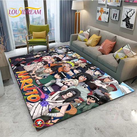 Navak Carpet Naruto Cartoon Anime Carpet for Living Room Bedroom Cute Rugs Kitchen Table Door Kids Un-slip Floor Mats Alfombra Birthday gift