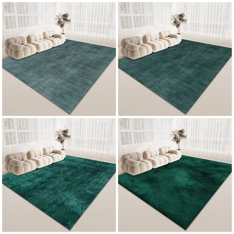 Navak Carpet American Style Green Carpet Soft Anti-slip Design Large Living Room Area Rugs Decoration Bedroom Lounge Floor Mat Fluffy Flannel