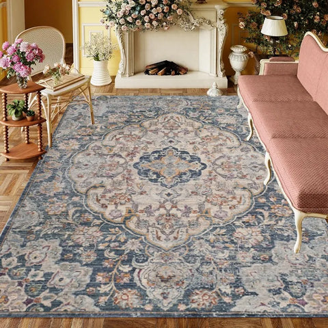 Navak Carpet American Style Retro Carpet Living Room Sofa Bedroom Bedside Study Kitchen Entrance Door Rug Non-slip Light Luxury Decor Mat