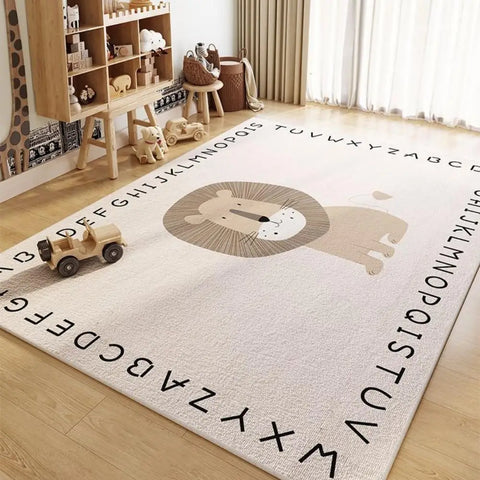 Navak Carpet Exclusive Picks Cartoon Space - Theme Crystal Velvet Rug, Non - slip & Soft, Kids’ Room Home Decor