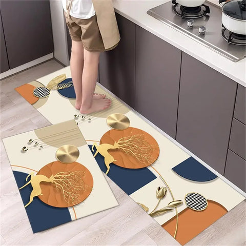 Navak Carpet Kitchen Carpet Mats for Floor Bedroom Living Room Long Bedside Area Rug Soft Washable Carpet Anti Slip Bathroom Entrance Doormat