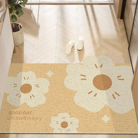 Navak Carpet Cute Flower Door Mat Outdoor Indoor Welcome Mats Front Doormat Non Slip Entrance Rugs for Front Door