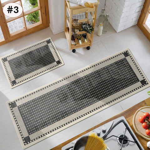 Navak Carpet Exclusive Picks American Light Luxury Water-absorbent Non-slip Dirt-resistant Foot Mat Vintage Crystal Velvet Kitchen Doorway Carpet