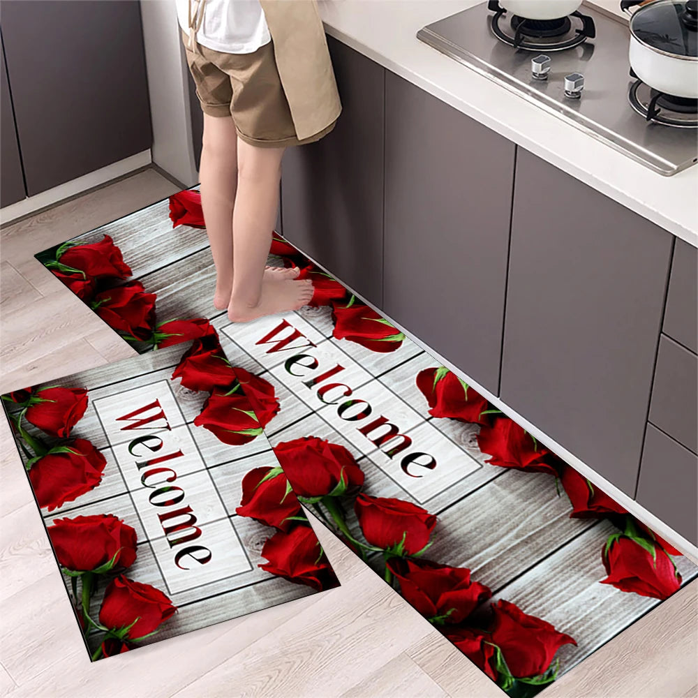 Navak Carpet Kitchen Mat Carpet for Floor Home Entrance Doormat Bedroom Living Room Decor Bedside Rug Hallway Balcony Bathroom Anti-Slip Mat