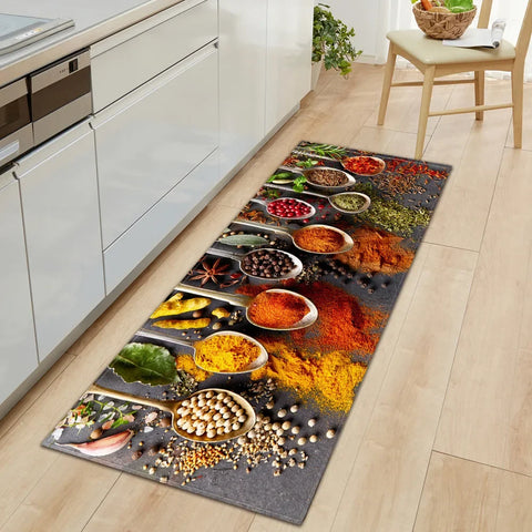 Navak Carpet Modern Kitchen Mat Home Entrance Doormat Hallway Bedroom Living Room Decoration Floor Carpet Balcony Bathroom Anti-Slip Long Rug