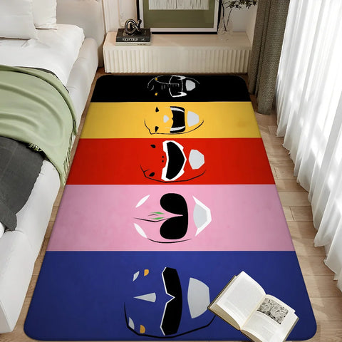 Navak Carpet Mighty Morphin Power Rangers Floor Bathroom Mat Kids Room Bedroom Decoration Balcony Anti-Slip Doormat Living Room Welcome Rug