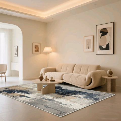 Navak Carpet Art Style Abstract Soft Bedroom Decoration Carpet Big Size Non-slip Sofa Table Mat Foldable Machine Washable Living Room Rugs