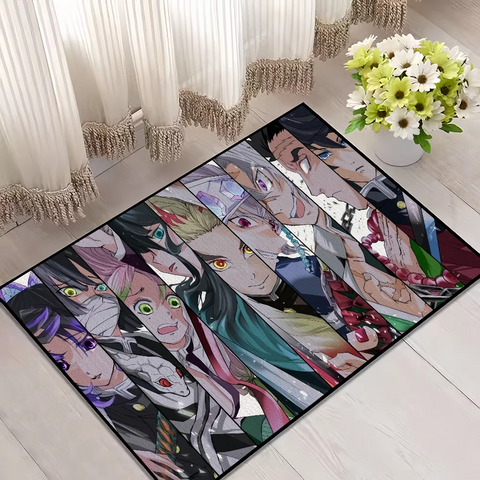 Navak Carpet Anime D-DemonS Cool S-SlayerS small carpet For House Bedroom Decoration Kitchen Bath Super Absorbent Rug Carpet Foot Non-slip