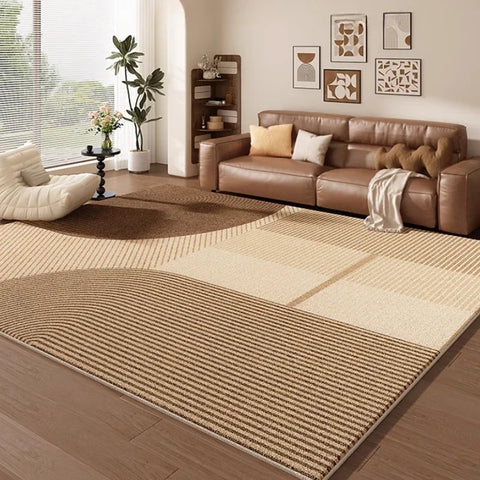 Navak Carpet French Retro Style Rugs for Bedroom Fluffy Soft Lounge Floor Mat Large Area Living Room Decoration Carpet Home Thicken Plush Rug