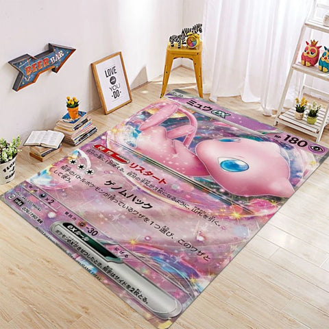 Navak Carpet Daily Picks Pikachu Charizard Gengar Card Game Themed Rug for Bedroom Floor Mat Living Room E Sports Zone Stylish Decor Welcome Rug