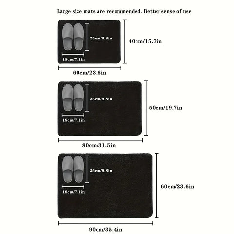 Navak Carpet Simple crystal velvet floor mats entrance door mats household foot mats entrance door mats bathroom absorbent mats