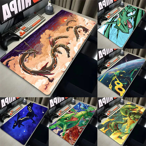 Navak Carpet Green Dragon Clouds Mouse Pad XXL PC Japan Anime R-rayquaza Mousepad Laptop P-pokemons Gamer Keyboard Rug Cool Desk Mat Carpet