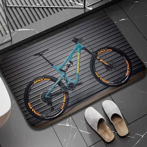 Navak Carpet 1Pc Bikers Indoor Outdoor Doormat Non Slip Bike Print Home Decor Carpet For Kitchen Bedroom Bath Foot Rugs Washabel Floor Mat