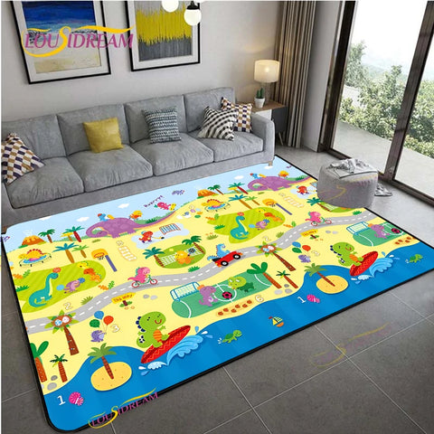 Navak Carpet Alfombra Road Traffic Rout Map Carpet Living Room Sofa Coffee Table Bedroom Rugs Kitchen Kid Play Anti-slip floor Mat Home Decor