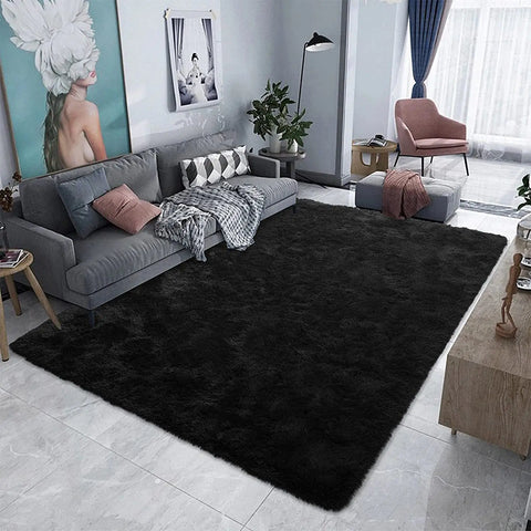 Navak Carpet Nordic Furry Rug Bedroom Carpet Living  Room Modern Decoration Hairy Carpets Large Size Black Gray Pink Beige Non Slip Mat