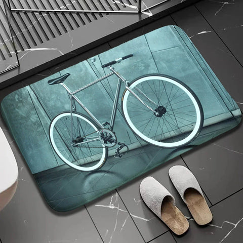 Navak Carpet 1Pc Bikers Indoor Outdoor Doormat Non Slip Bike Print Home Decor Carpet For Kitchen Bedroom Bath Foot Rugs Washabel Floor Mat