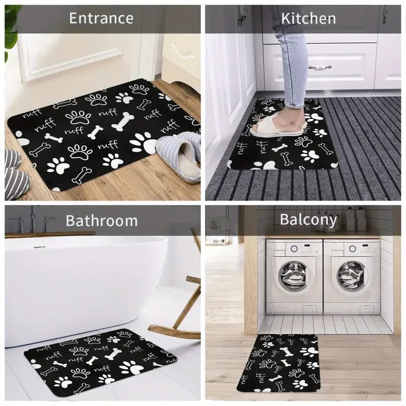 Navak Carpet Red Love Welcome Doormat Kitchen Rug Bathroom Mat Washroom Floor Mat Carpet for Entrance Door Door Mat Funny Home Decoration
