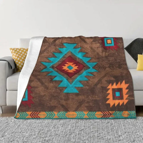Navak Carpet Sofa Fleece Baluch Flatweave Antique Afghanistan Rug Throw Blanket Warm Flannel Turkish Kilim Ethnic Art Blankets Bedspreads