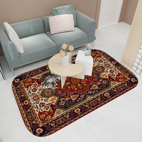 Navak Carpet Turkey Persian Bohemian Room Mats Anti-slip Absorb Water Long Strip Cushion Bedroon Mat Welcome Doormat