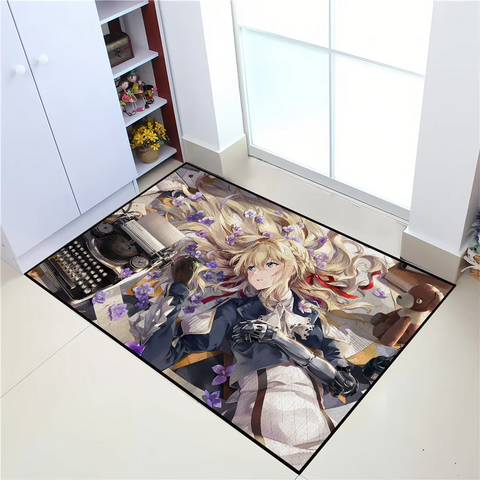 Navak Carpet Door Mat For Evergarden Bathroom Decoration Anime Room Violet Decor Doormat Carpet Entrance Welcome Bath Kitchen Rug