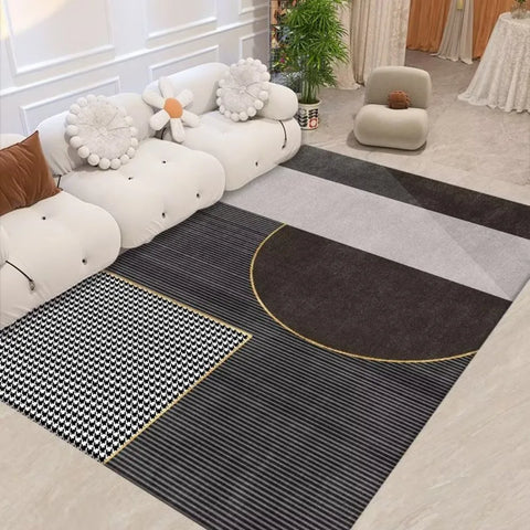 Navak Carpet Exclusive Picks Scandinavian Style Geometric Rug Living Room Study Wearable Design Modern Home Studio Ins Style Space