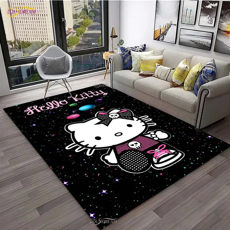 Navak Carpet Hello Kitty kawaii Cartoon Anime Carpet for Living Room Bedroom Rug Kitchen Door Kids Un-slip Floor Mat Alfombra Birthday gift