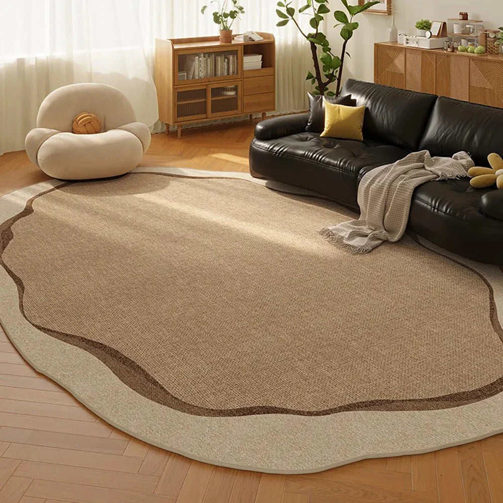Navak Carpet Exclusive Picks Nordic Line Faux Wool Carpet - Scandi Minimalist Area Rug for Sofa, Bedroom & Bedside, Durable Non-Slip Mat Home Decor