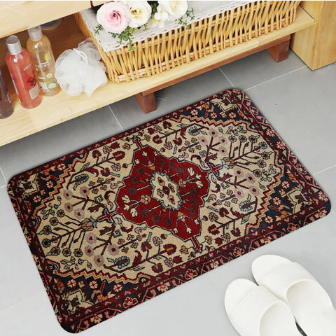 Navak Carpet Boho Persian Rug Pattern Kitchen Mat Non-Slip Laundry Room Mat Laundry Decor Balcony Child Living Room Modern Home Decor