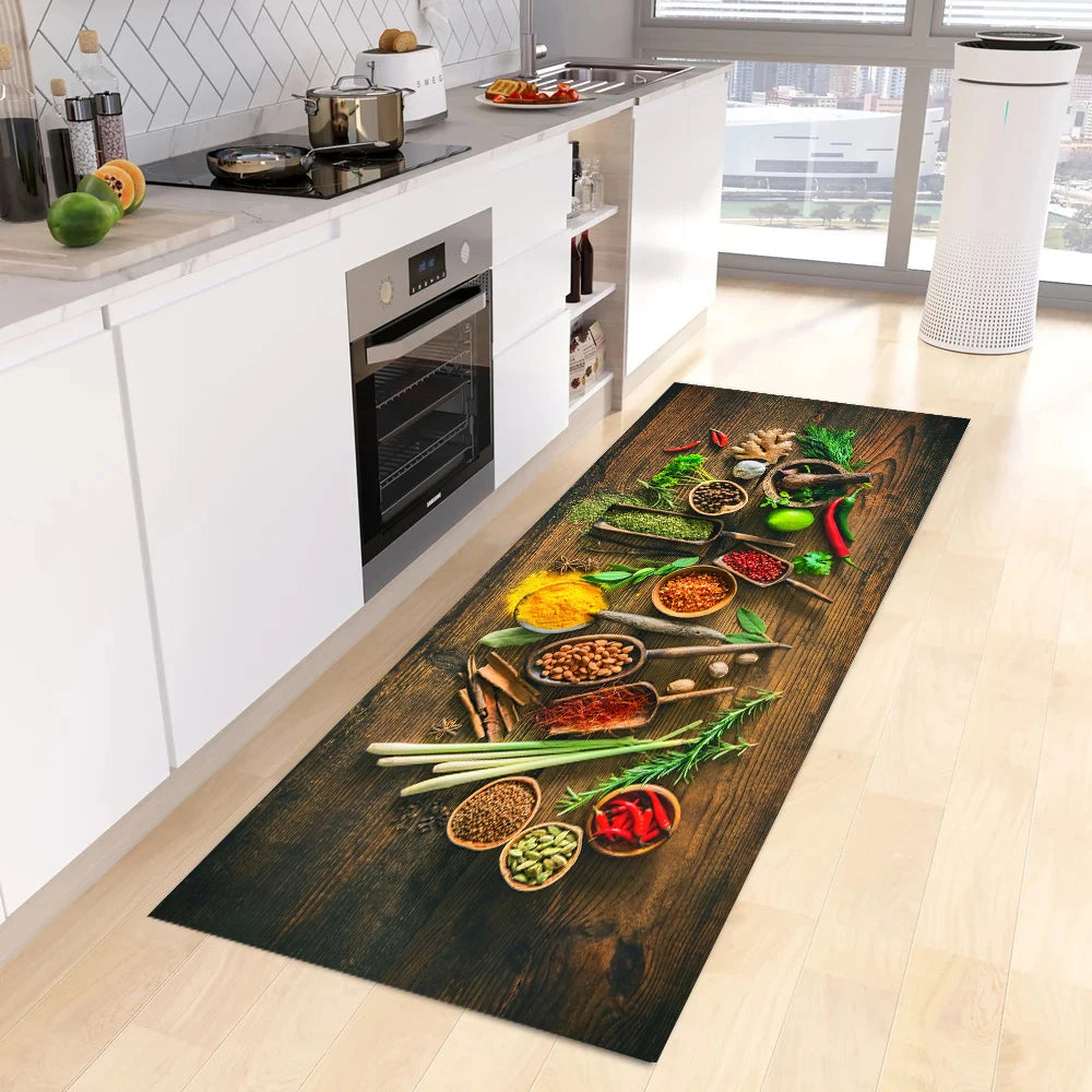 Navak Carpet Modern Kitchen Mat Home Entrance Doormat Hallway Bedroom Living Room Decoration Floor Carpet Balcony Bathroom Anti-Slip Long Rug