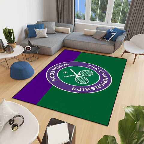 Navak Carpet small carpet Anti-Slip Kitchen W-Wimbledon Bedroom Handmade cool Tufted Rug Living design Championships Room Entrance Decoration