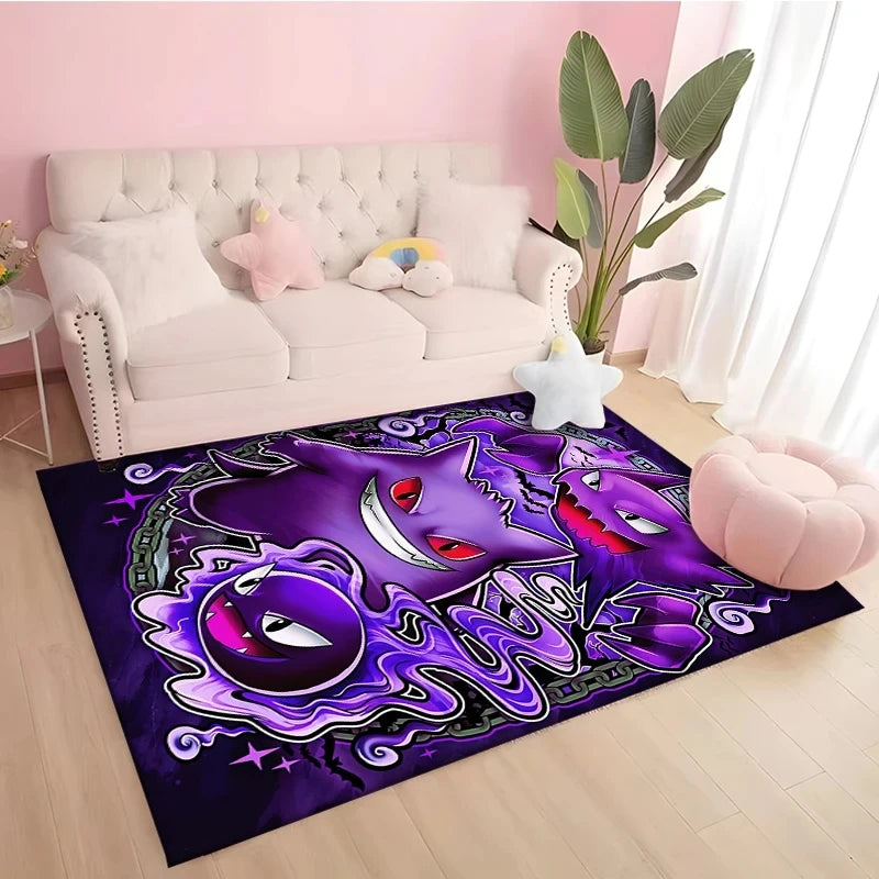 Navak Carpet Daily Picks Disney Gengar Area Rug Japanese Anime Pokemen Carpet for Living Room Bedroom Sofa Doormat Kitchen Floor Mat Home Decor