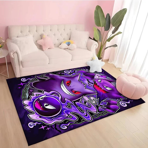 Navak Carpet Daily Picks Disney Gengar Area Rug Japanese Anime Pokemen Carpet for Living Room Bedroom Sofa Doormat Kitchen Floor Mat Home Decor