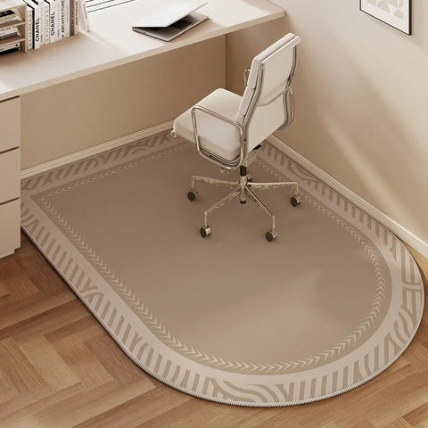 Navak Carpet Computer Chair Floor Mat Half Circle Carpet Swivel Pulley Chairs Anti-scratch Foot Mats Bedroom Study Desk Non-Slip Rug