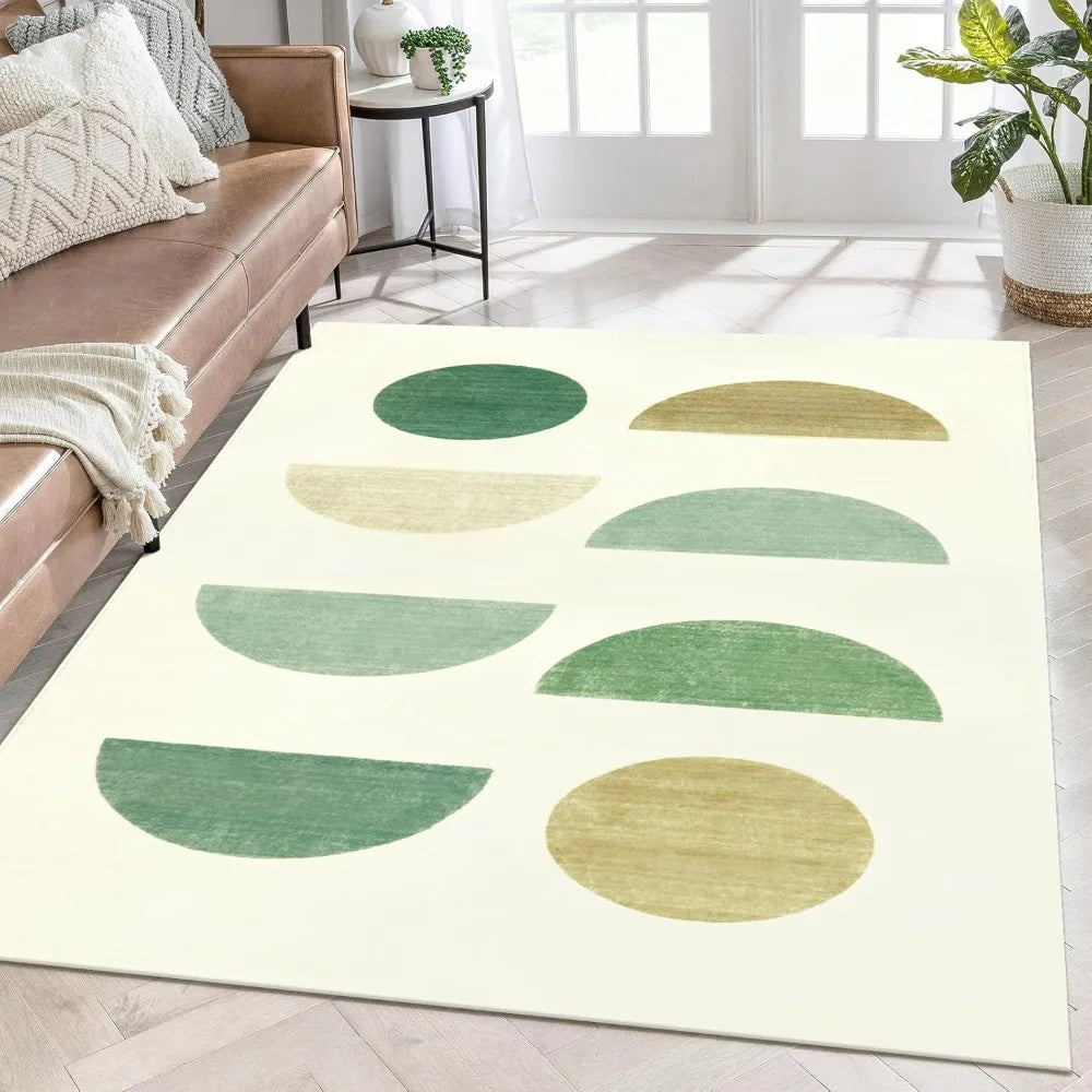 Navak Carpet Lahome Boho Half Circle Pattern Carpet for Living Room Decor Bedroom Soft Mats Kitchen Table Nonslip Rugs Lounge Sofa Floor Mat