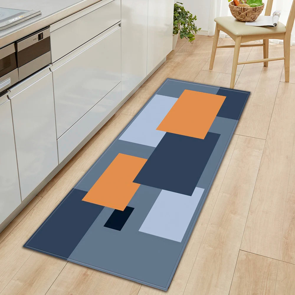 Navak Carpet Plaid Kitchen Mat Home Living Room Balcony Bedroom Floor Decoration 3D Carpet House Hallway Entrance Door Bath Non-Slip Foot Rug