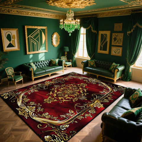 Navak Carpet Retro European and American Style CARPET FOR LIVE ROOM Large Room Rugs Bedroom Parlor Gaming Room Non-slip Rug Coffee Tables Mat