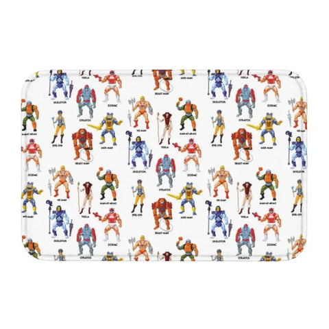 Navak Carpet Trap Door Masters of The Universe Doormat Anti-Slip Bath Kitchen Mat He Man Welcome Garage Door Floor Entrance Carpet Rug